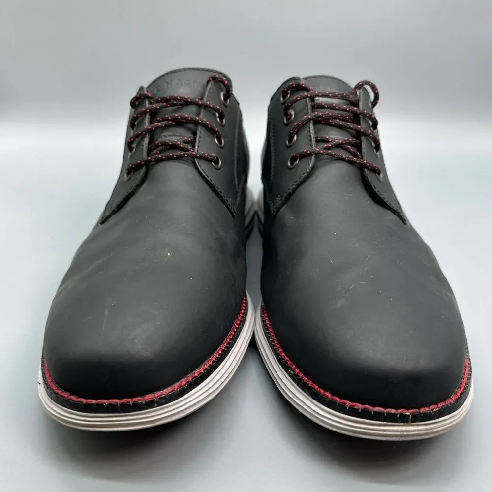 Cole Haan Original Grand Plain Toe Oxford Mens 11.5 Dress Shoe Matte Black Lace